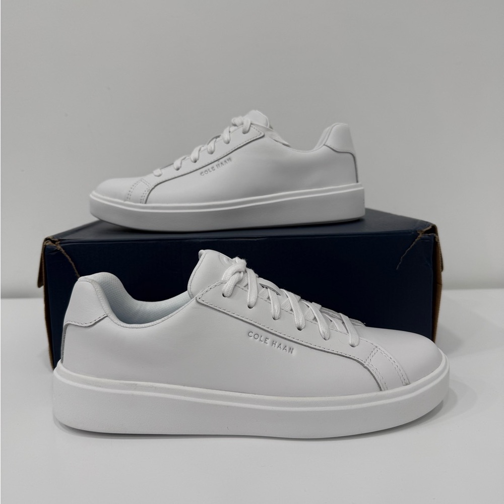 Cole Haan GC Daily Sneaker W26651 White Lace Up Woman Size 7.5 B Brand New